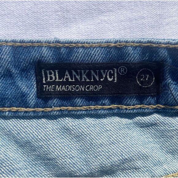Blank NYC The Madison Crop Light Wash Tapered Jeans - Picture 9 of 10